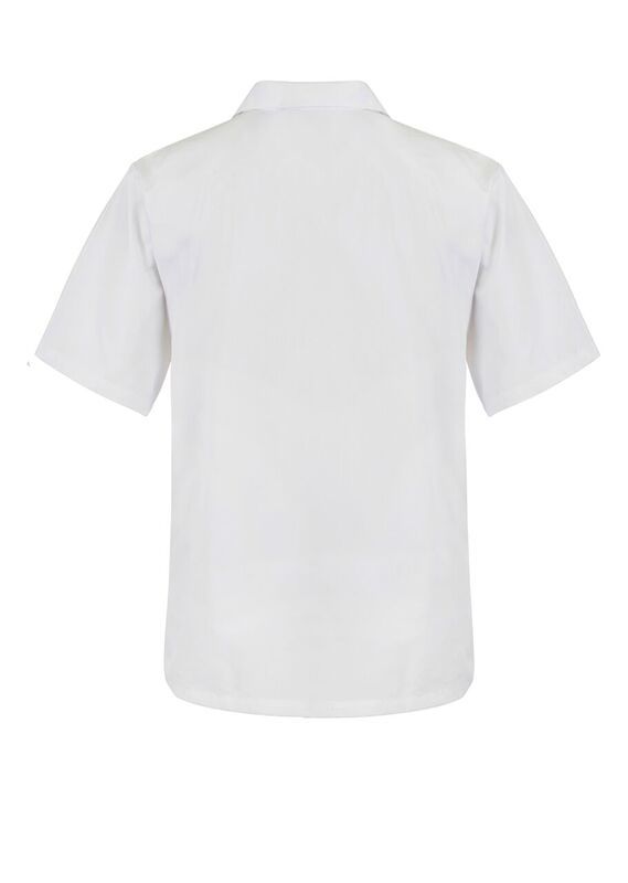 WorkCraft Mens White Food Industry Jacshirt ss 180g L