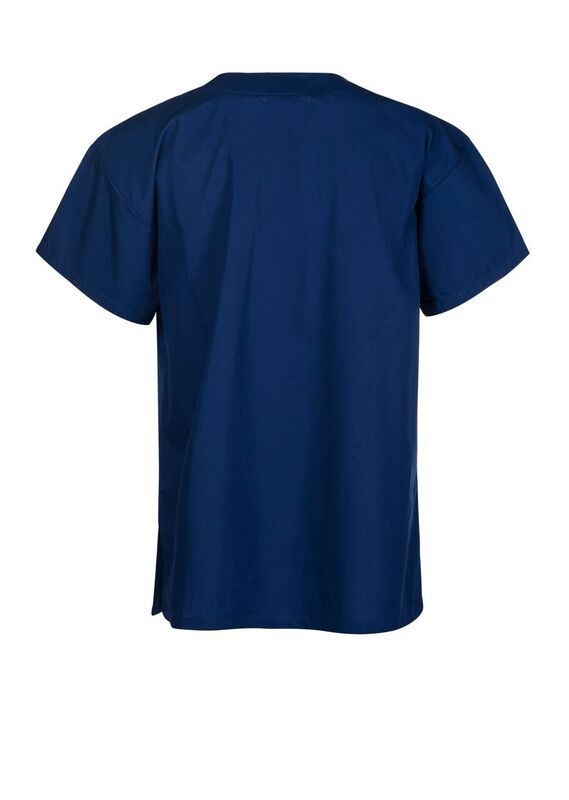 Medi8 Unisex Dark Blue Scrub Shirt with Pockets 155g Xs