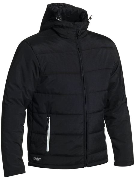 Jacket Bisley Puffer Adjustable Hood Black L