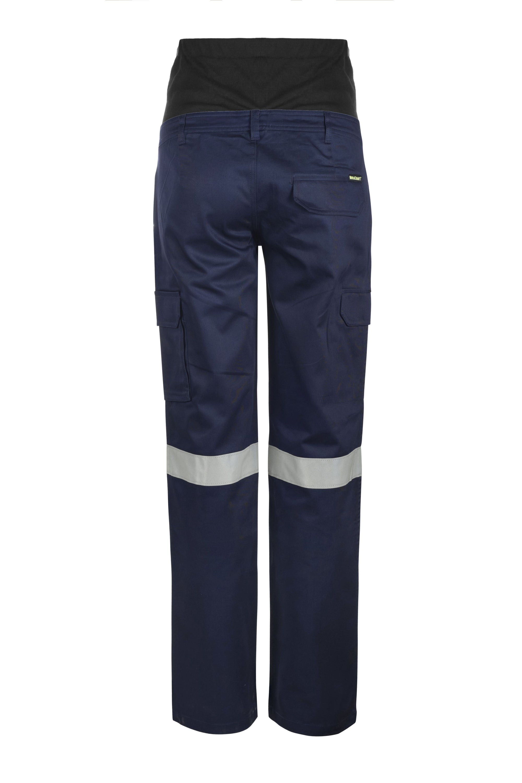 WorkCraft Womens Navy Taped Maternity Cargo Pants 245g 6