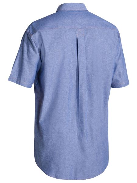Shirt Bisley Chambray SS 150g Blue 4XL