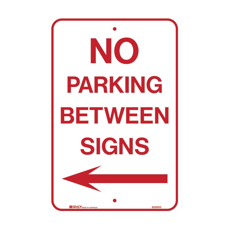 Sign (Traffic) No Parking Between Signs <--- M 300x450