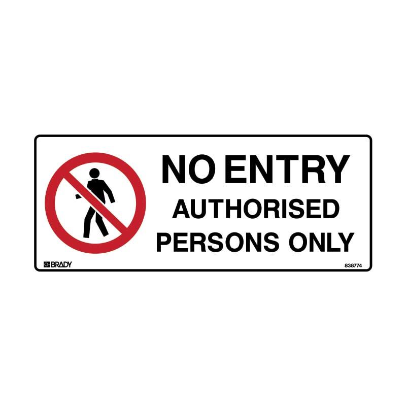 Sign (Prohibition) No Entry APO M 300x450