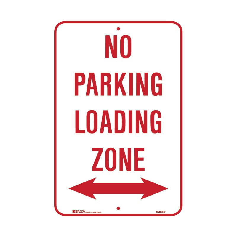 Sign (Traffic) No Parking Loading Zone <---> M 300x450