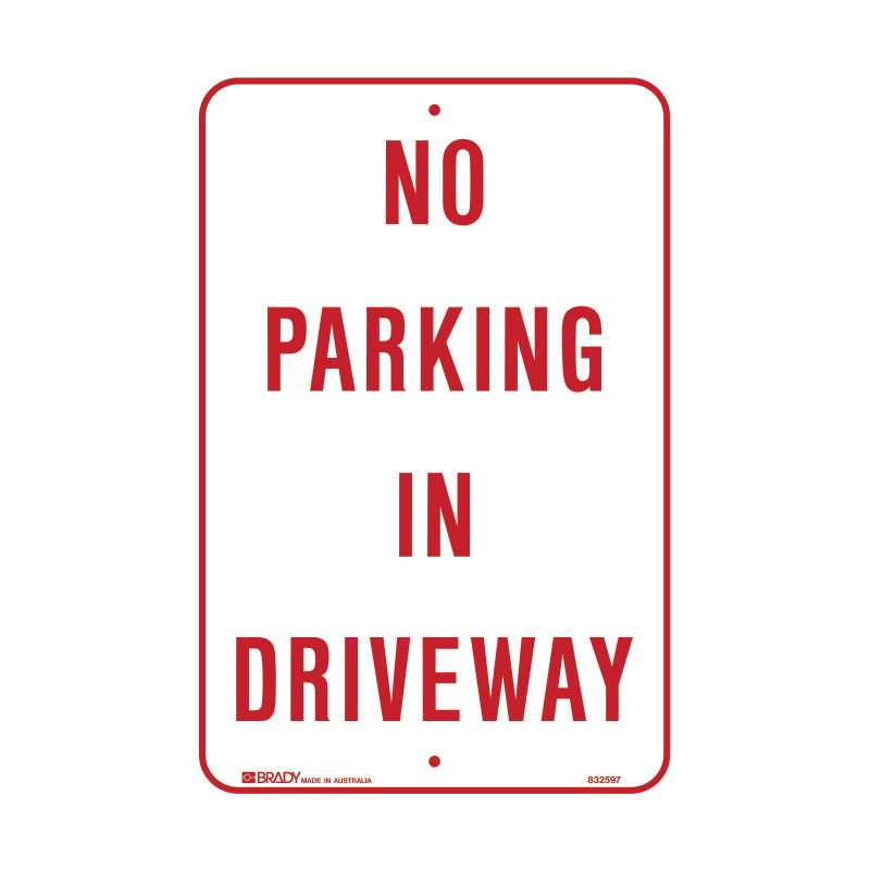 Sign (Traffic) No Parking In Driveway REFAC2 300x450