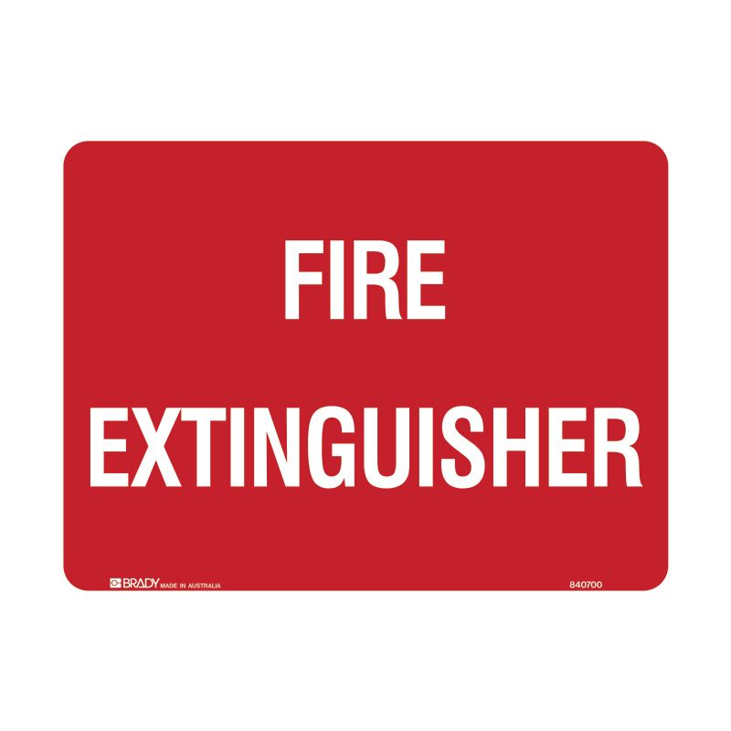 Sign (Fire) Fire Extinguisher (Text) luMss 350x180