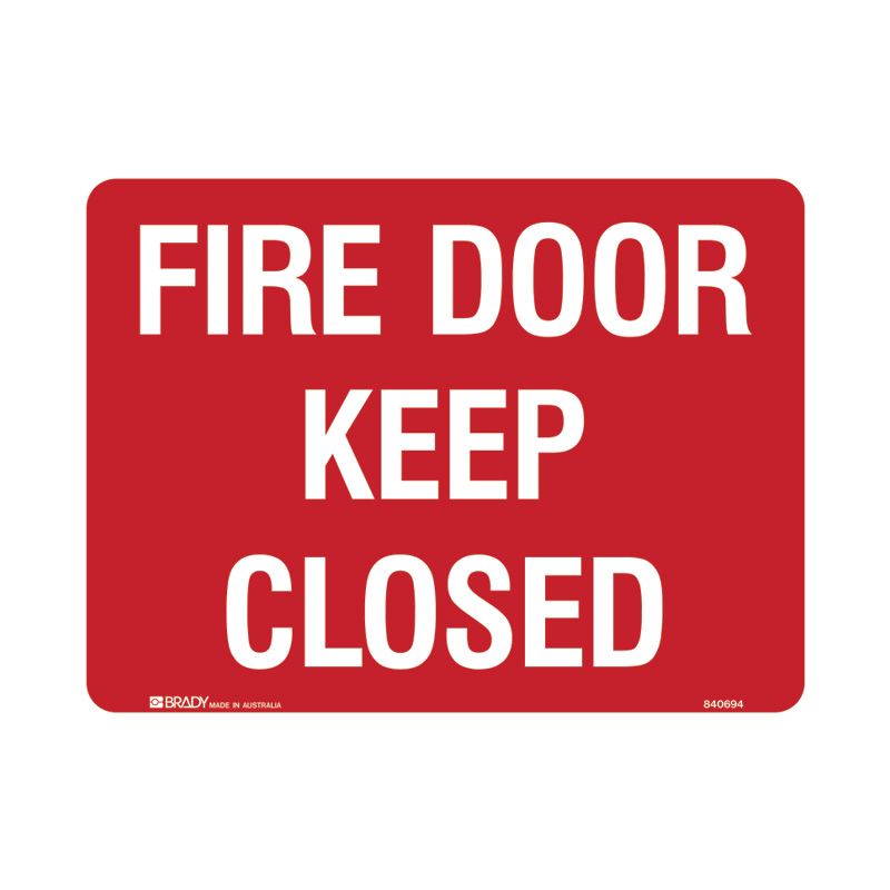 Sign (Fire) Fire Door Keep Closed M 300x225