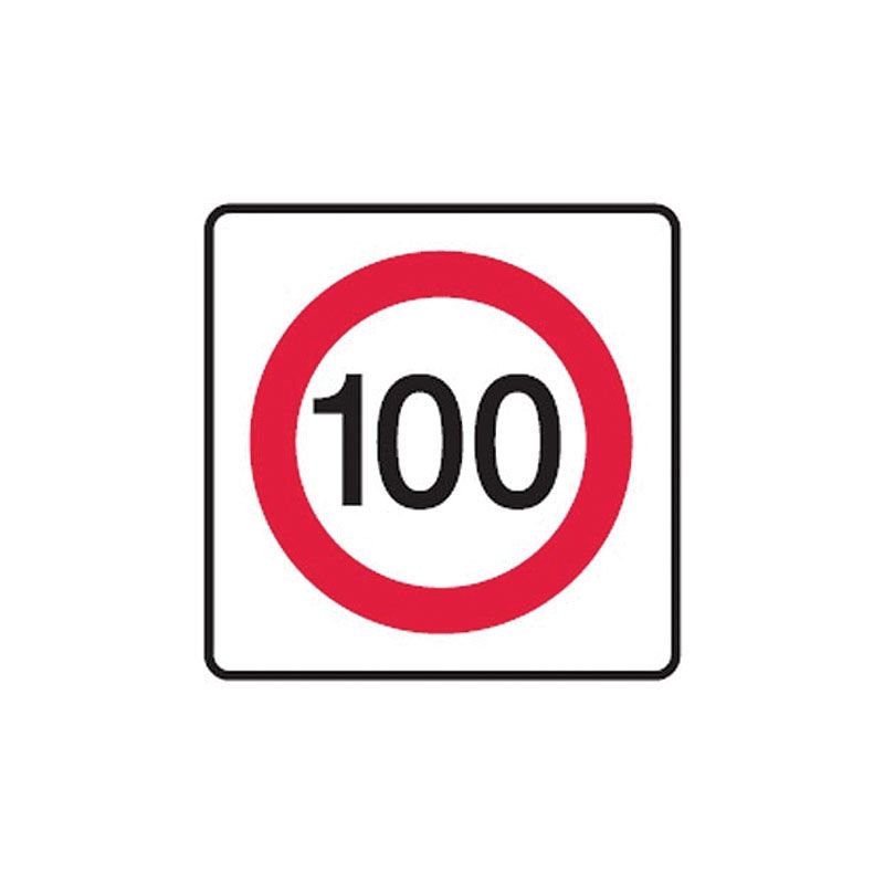 Sign (Traffic) 100 (Red Circle) refmC2 300x300