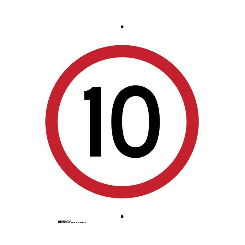 Sign (Traffic) 10 (Red Circle) M 450x600