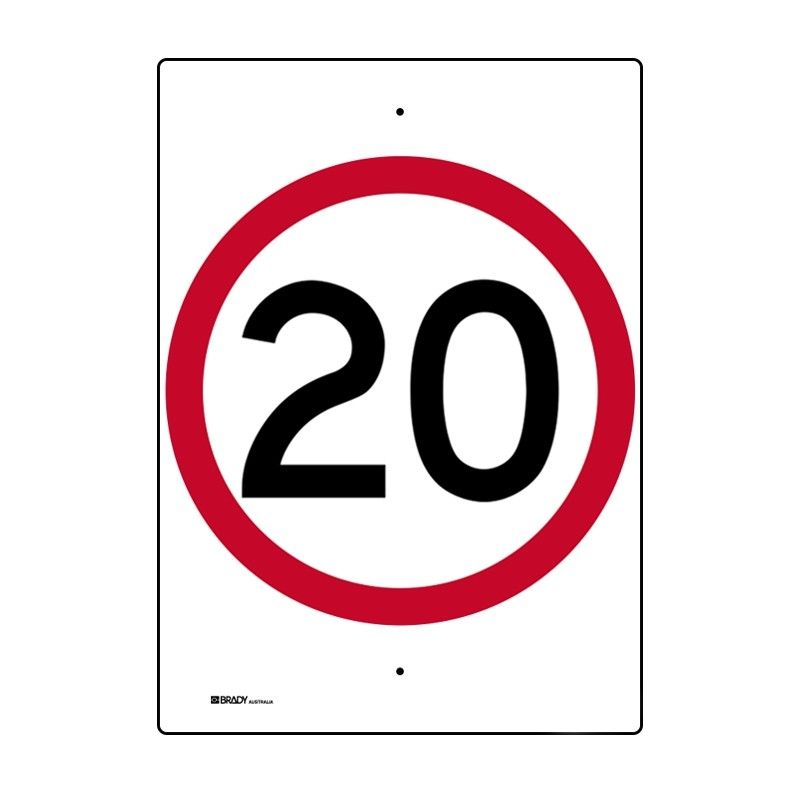 Sign (Traffic) 20 (Red Circle) M 450x600