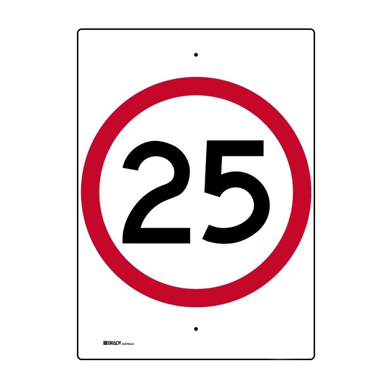 Sign (Traffic) 25 (Red Circle) M 450x600