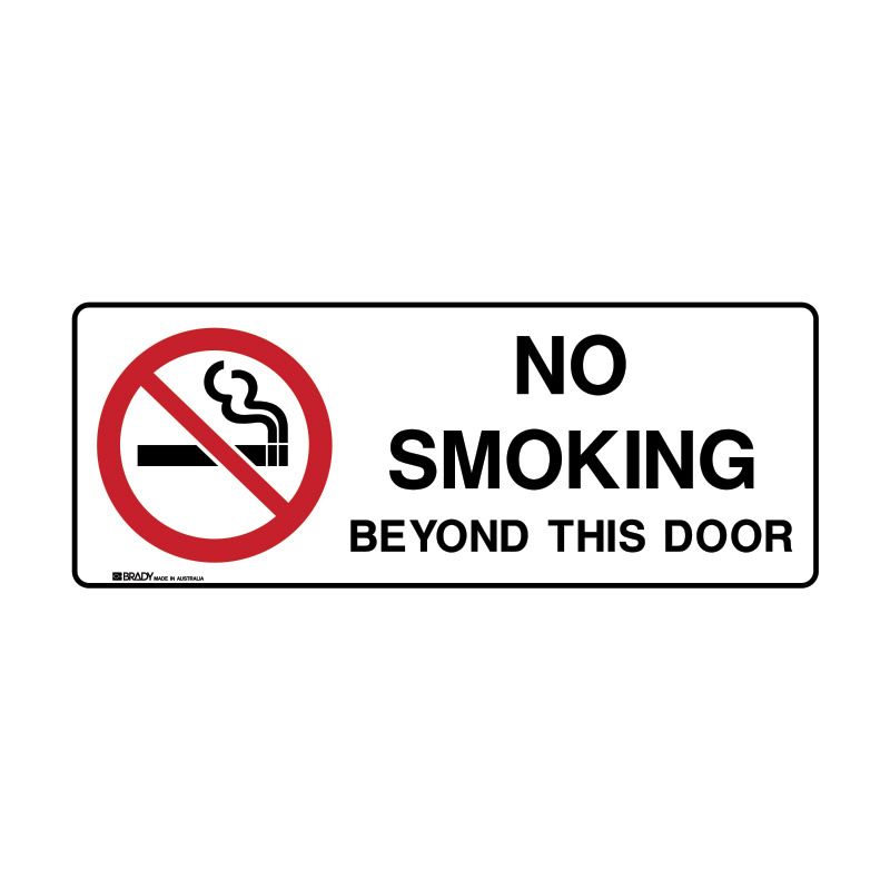 Sign (Prohibition) No Smoking Beyond This Door M 450x180