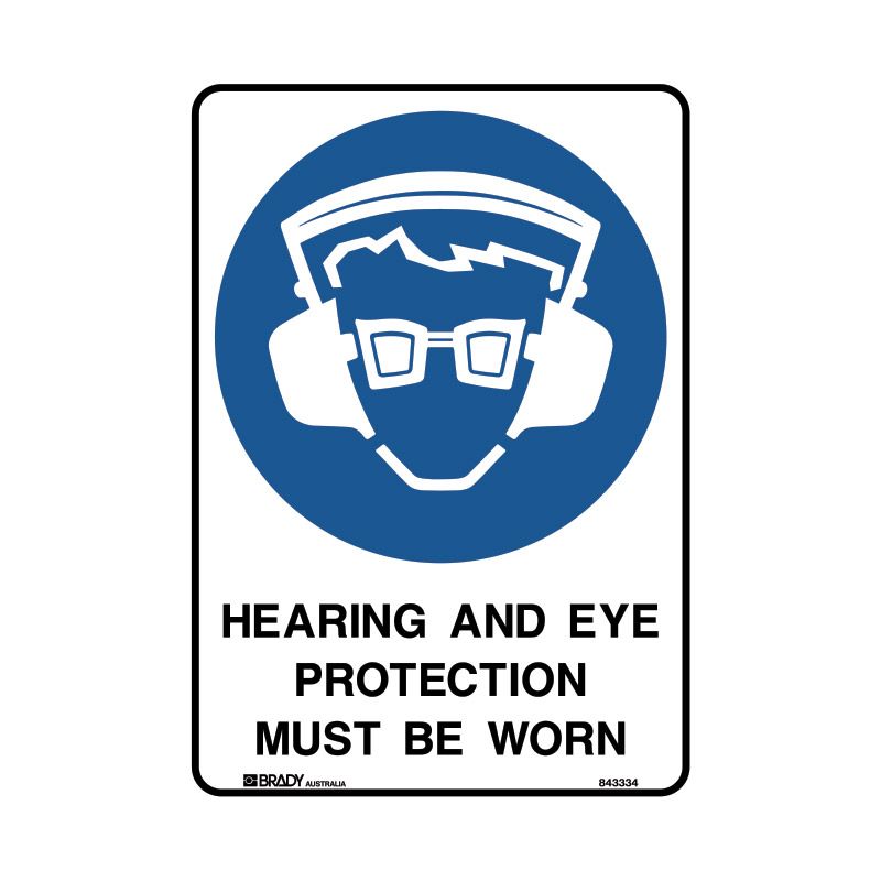 Sign (Mandatory) Hearing & Eye Protection Mbw P 210x297