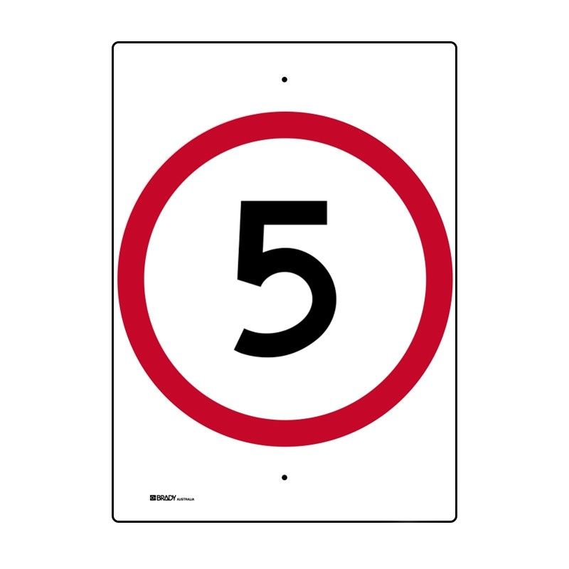 Sign (Traffic) 5 (Red Circle) M 450x600