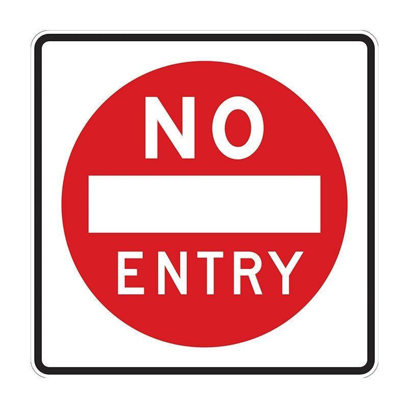 Sign (Traffic) No Entry (R2-4) Refac1 750x750