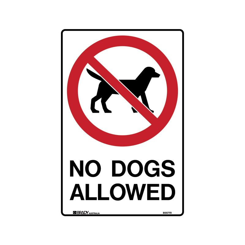 Sign (Prohibition) No Dogs Allowed M 225x300