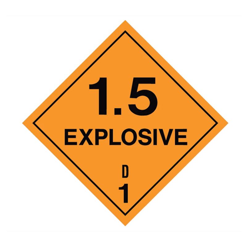 Sign DG Explosive 1.5 M 270sq