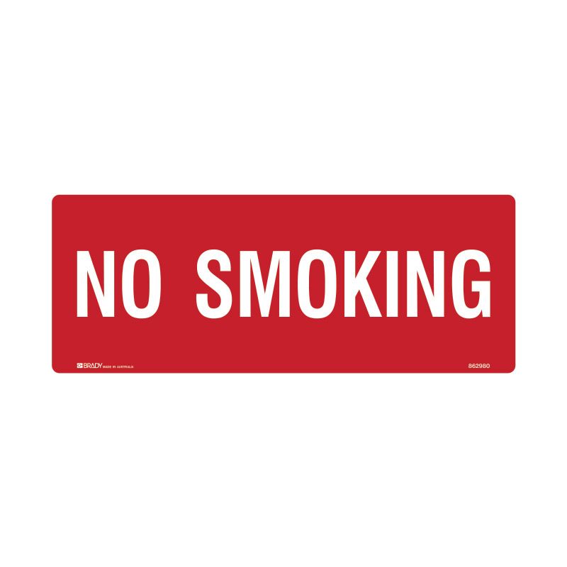 Sign (Prohibition) No Smoking (Red) M 450x180