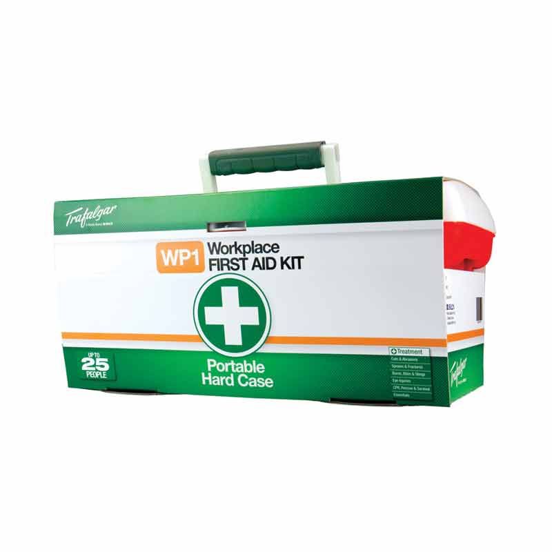 Trafalgar wp1 Portable Hardcase First Aid Kit Low Risk 1-50/High Risk 1-25