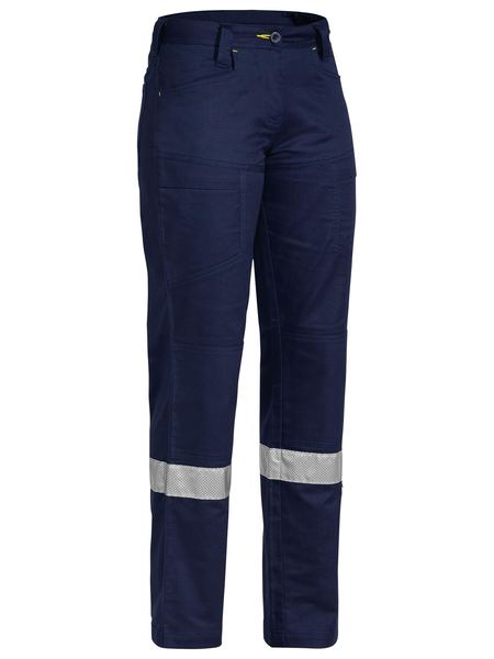 Pants Bisley Womens X-Airflow Taped Vented Twill RipStop 240g Navy 6