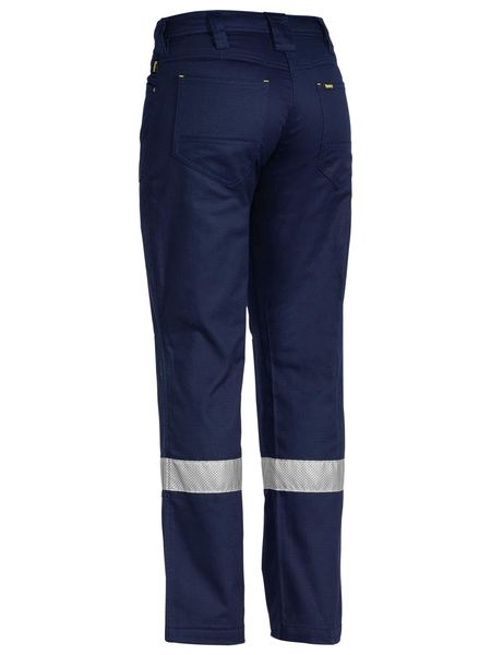 Pants Bisley Womens X-Airflow Taped Vented Twill RipStop 240g Navy 6