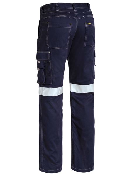 Pants Bisley Taped Cargo Vented Drill 190g Navy 122S