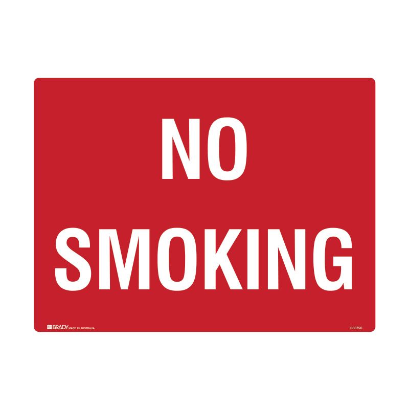 Sign (Prohibition) No Smoking (Red) M 450x180
