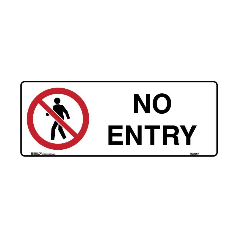 Sign (Prohibition) No Entry M 225x300