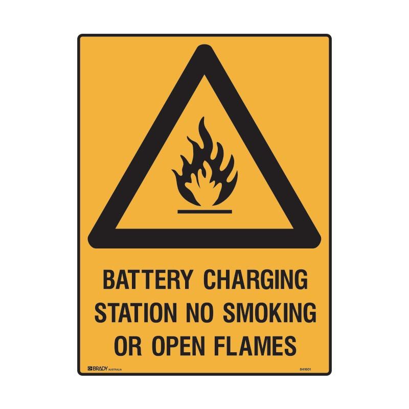 Sign (Warning) Battery Charging Station M 225x300