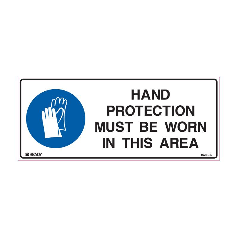 Sign (Mandatory) Hand Protection Mbw In This Area M 300x450