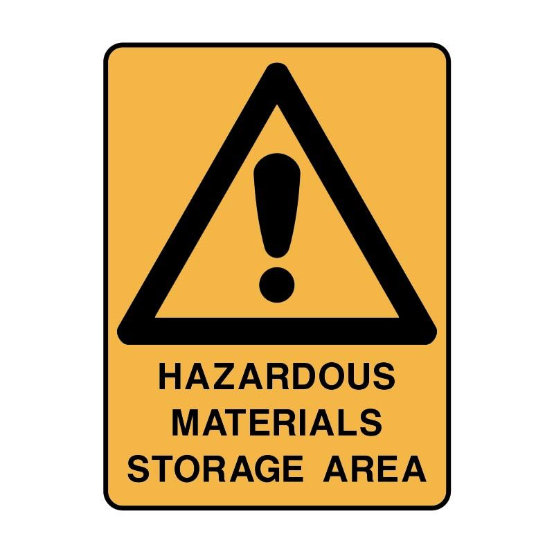 Sign (Warning) Hazardous Materials Storage Area M 225x300