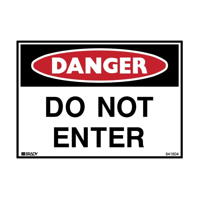 Sign Danger Do Not Enter P 300x225