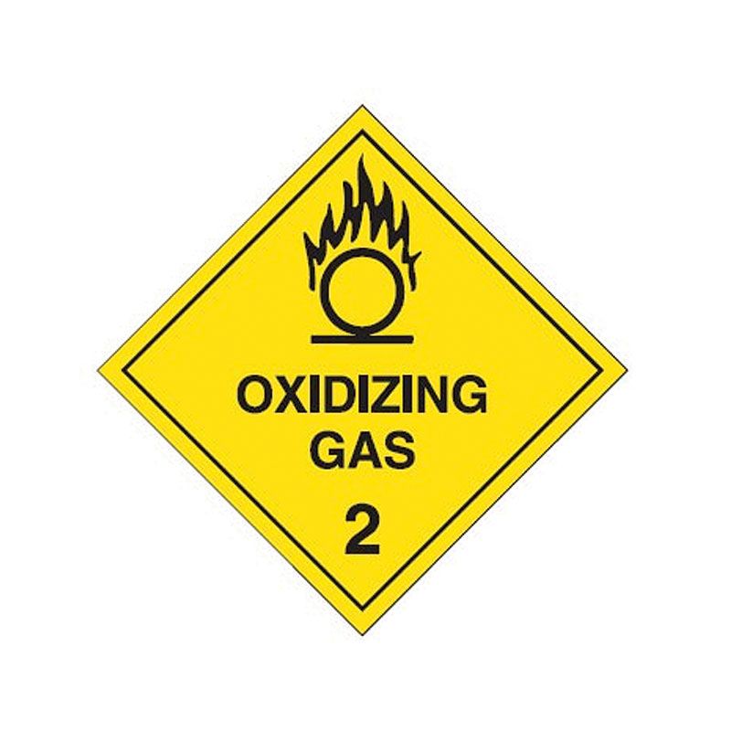 Sign dg Oxidising Gas 2 P 270sq