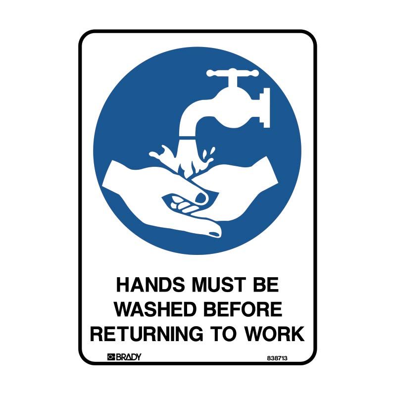 Sign (Mandatory) Hands Must Be Washed M 225x300