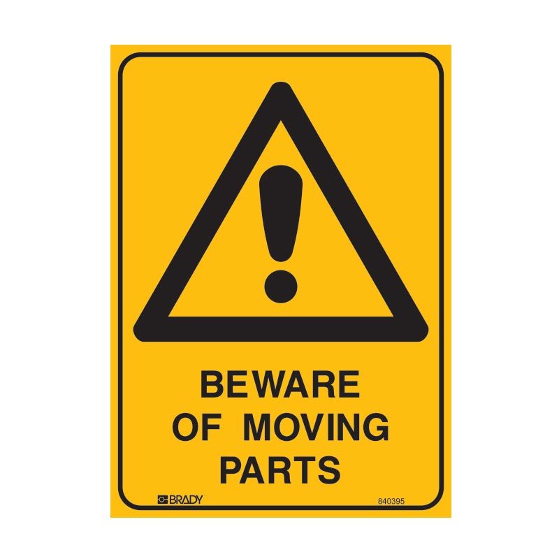 Sign (Warning) Beware of Moving Parts M 225x300
