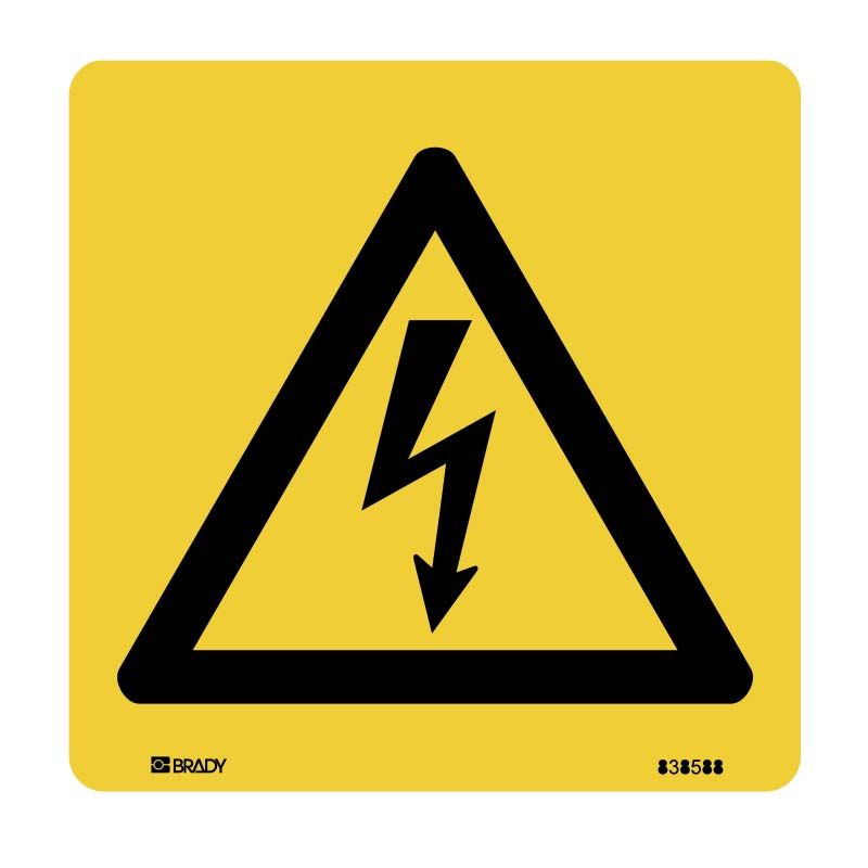 Sign (Warning) High Voltage - Symbol Only M 300x300