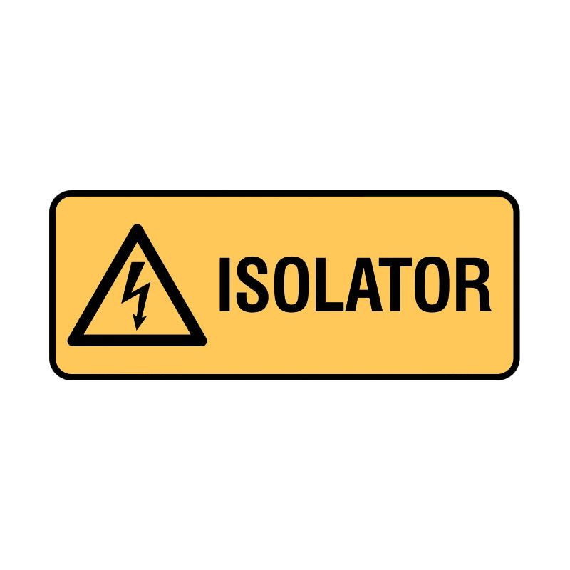 Sign (Warning) Isolator ss 300x125