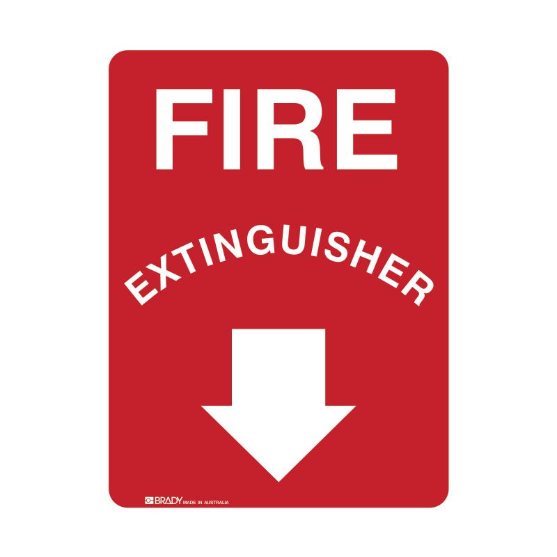 Sign (Fire) Fire Extinguisher (Arrow) P 225x300