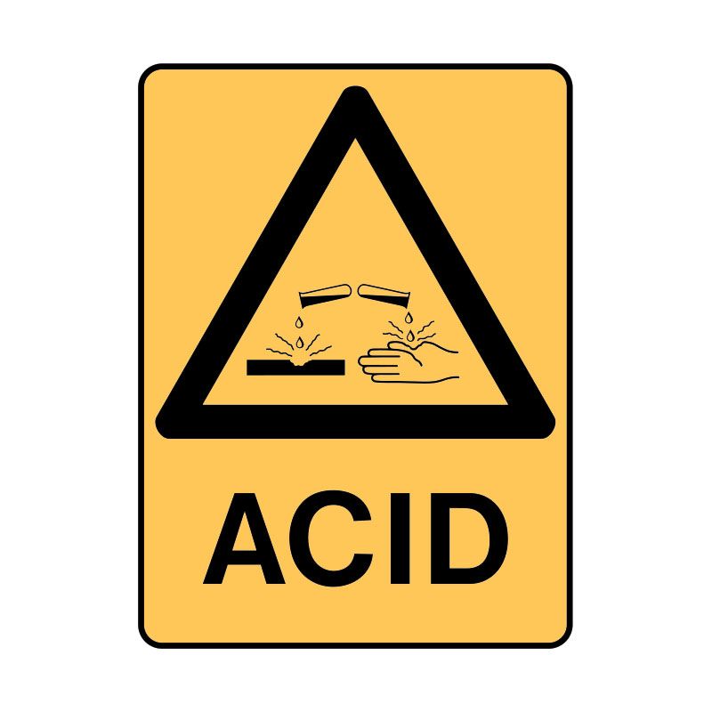 Sign (Warning) Acid M 225x300