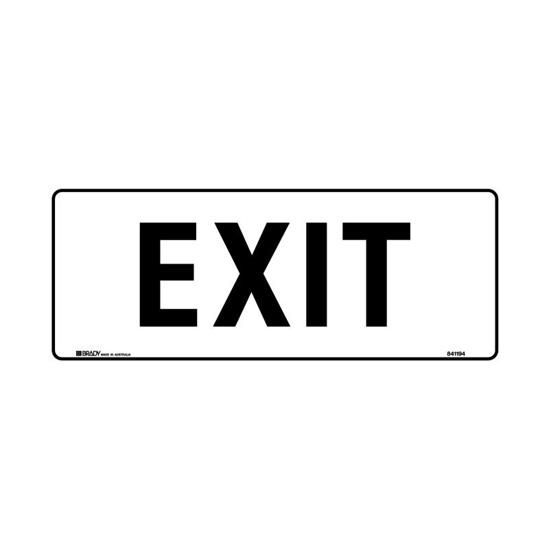 Sign Exit (White) ss 450x180