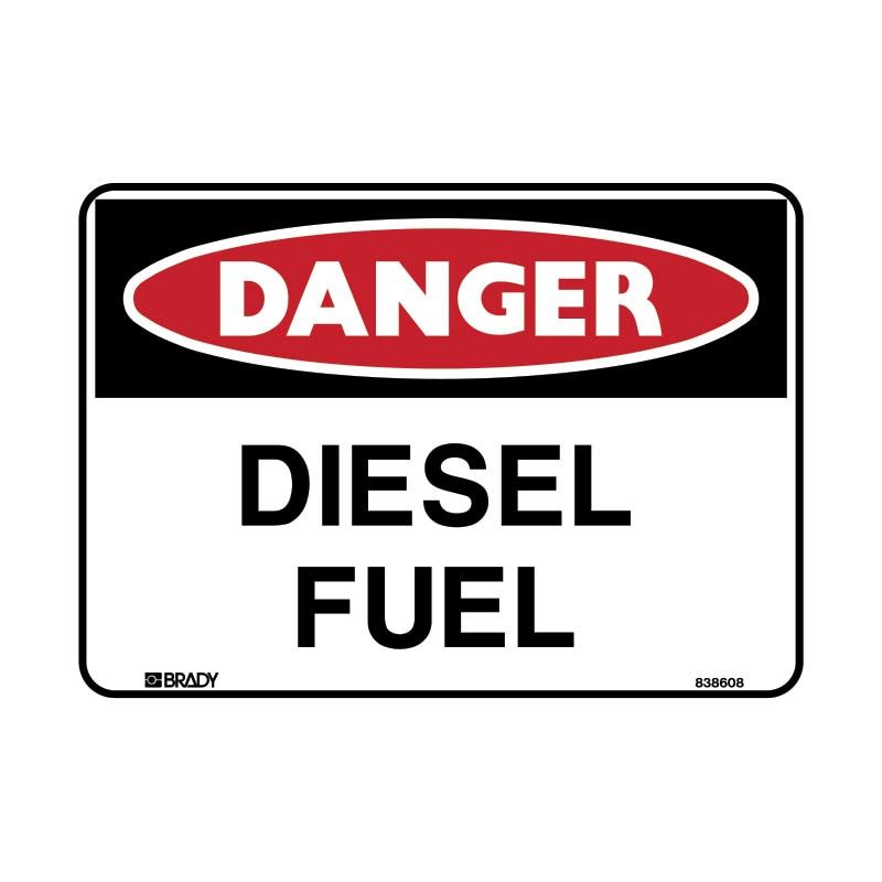 Sign Danger Diesel Fuel P 450x300