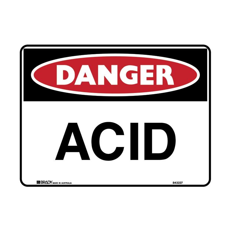 Sign Danger Acid M 450x300