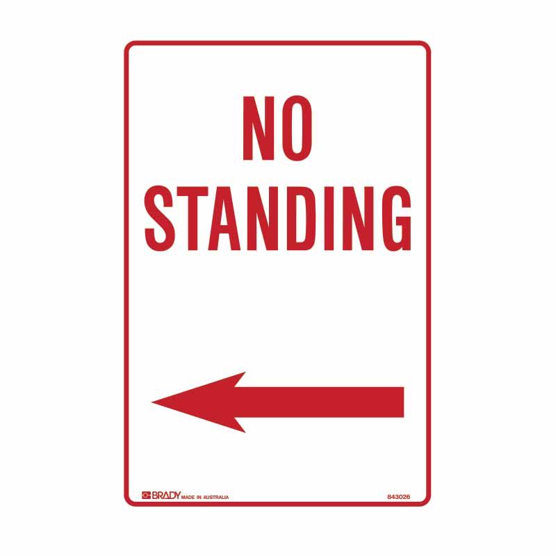 Sign (Traffic) No Standing <--- M 300x450