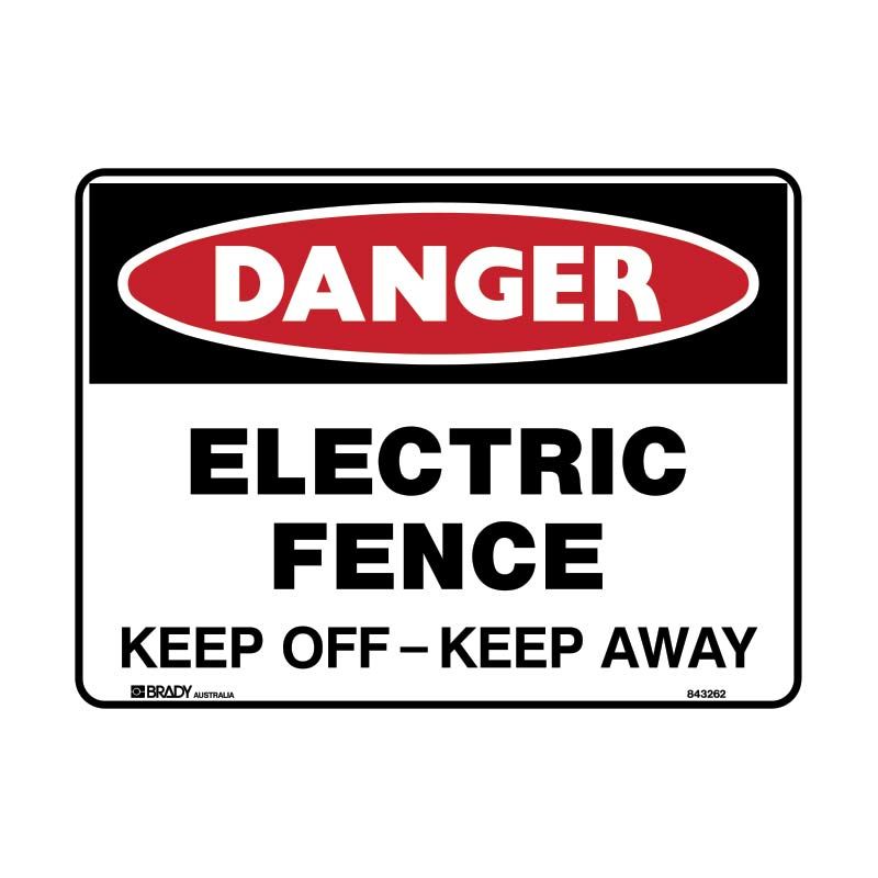 Sign Danger Electric Fence M 300x225