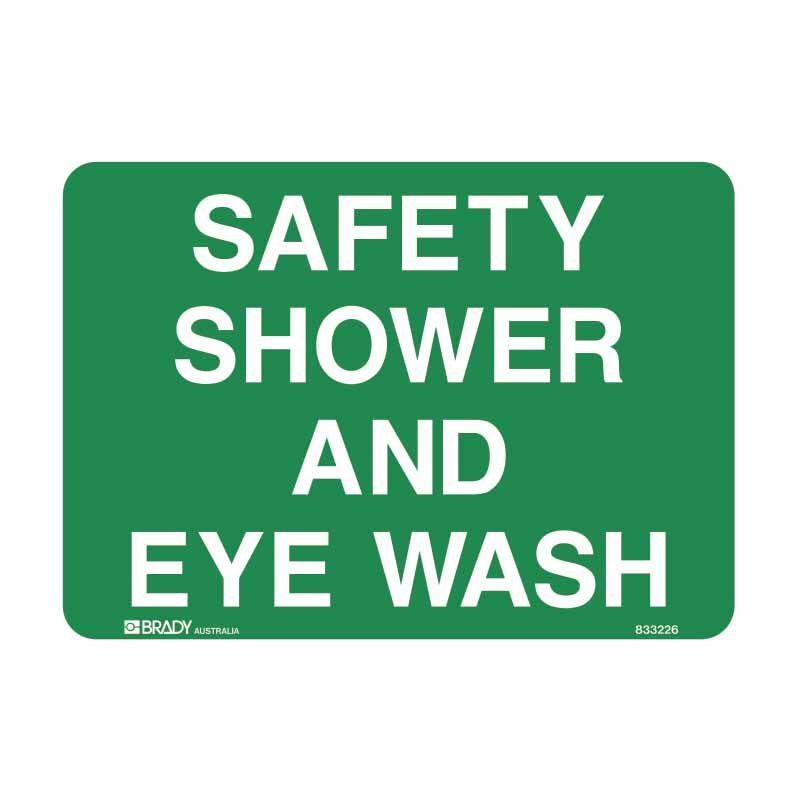 Sign (Emergency) Safety Shower & Eye Wash P 300x225