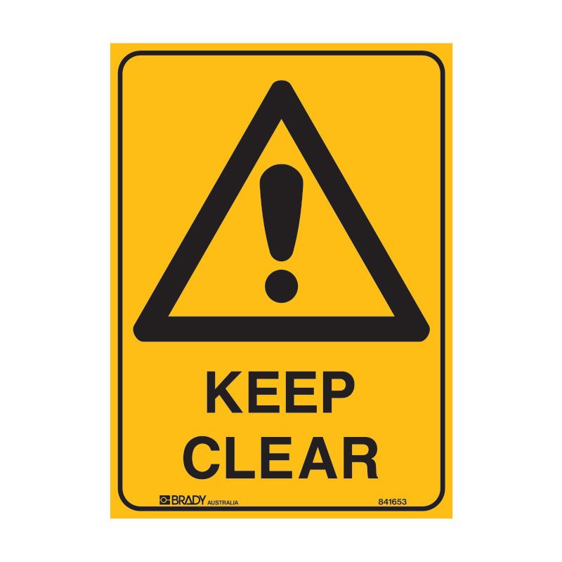 Sign (Warning) Keep Clear P 225x300