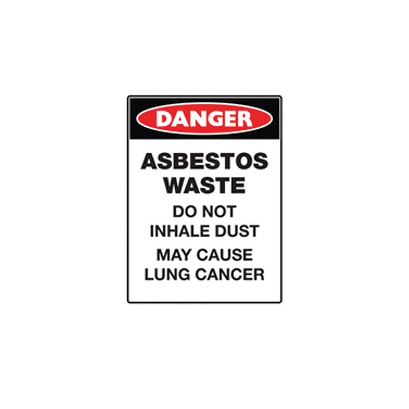 Sign Danger Asbestos Waste M 450x600