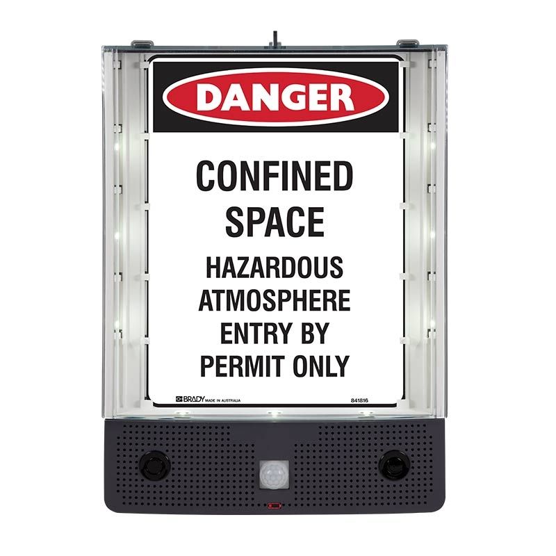 Sign Danger Confined Space Hazardous Atm Permit M 225x300