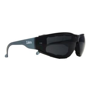 SGA Cobra Safety Glasses Smoke Anti-fog Lens (Foam Backed)