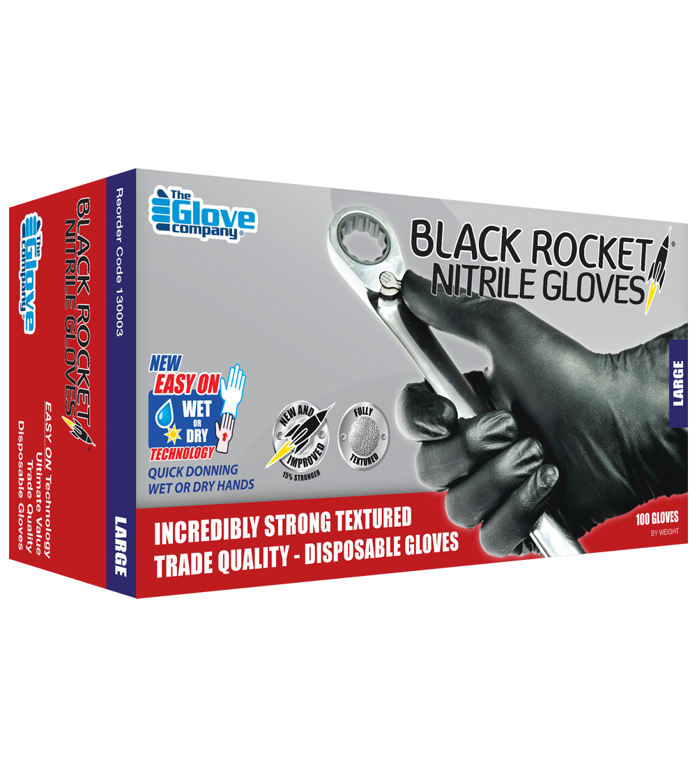 Black Rocket Gloves - 100pk